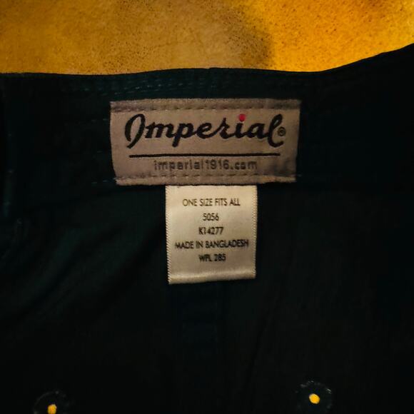 Imperial The Barnes Coton Rope Adjustable Retro Green Gold Financial Cap Hat NEW - Picture 6 of 7